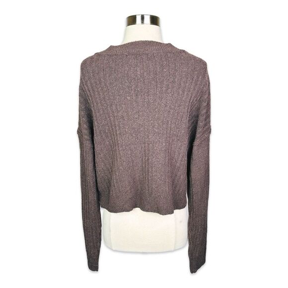 Freshman 1996 Brown Knit Button-Down Cropped Cardigan Sweater - Size XL - Picture 3 of 5